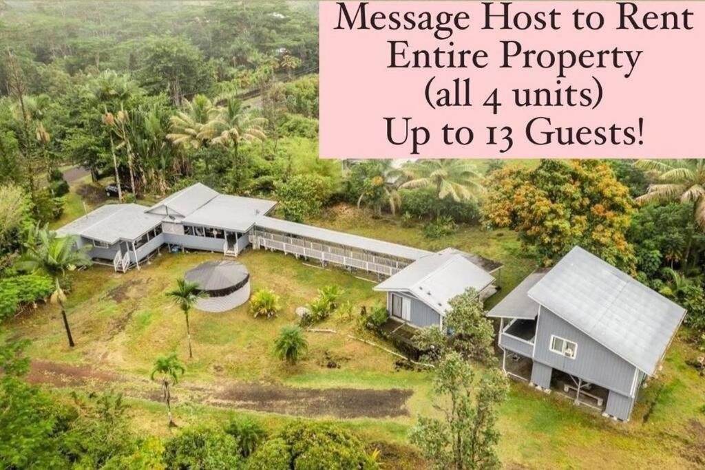 Monstera Bungalow, Spacious, King Bed, Big Kitchen Keaau Exteriér fotografie